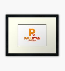 Paul Ryan for President Framed Print