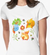 Woodland Fun Women's Fitted T-Shirt