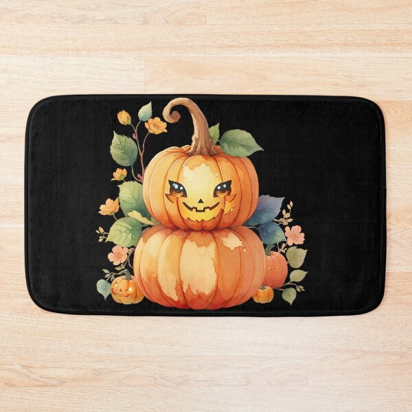 Item preview, Pumpkin with Face and Leaves designed and sold by pixclipart.