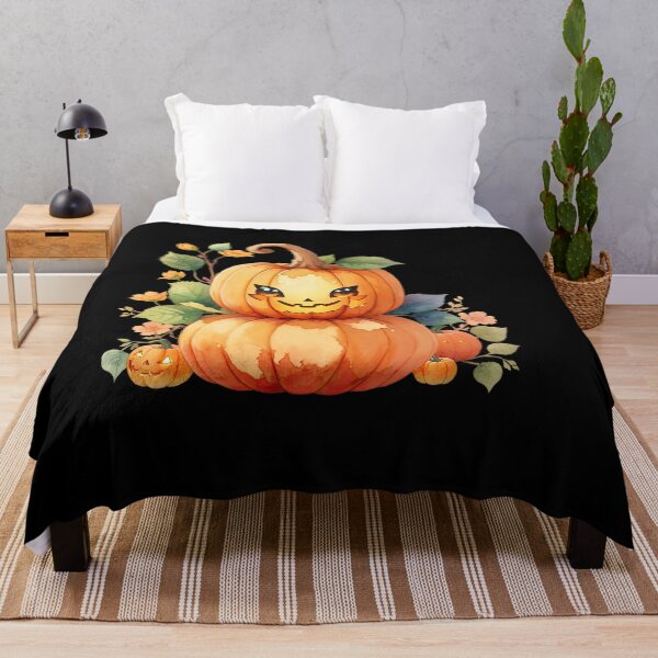Item preview, Pumpkin with Face and Leaves designed and sold by pixclipart.