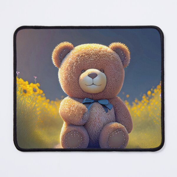 Item preview, Teddy bear in a meadow designed and sold by MarionsArt.