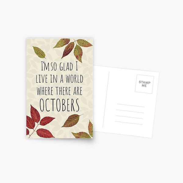 Item preview, October quote from Anne of Green Gables designed and sold by RiverBendArt.
