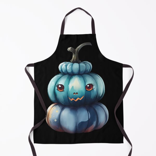Item preview, Blue Halloween Kawaii Pumpkin designed and sold by pixclipart.