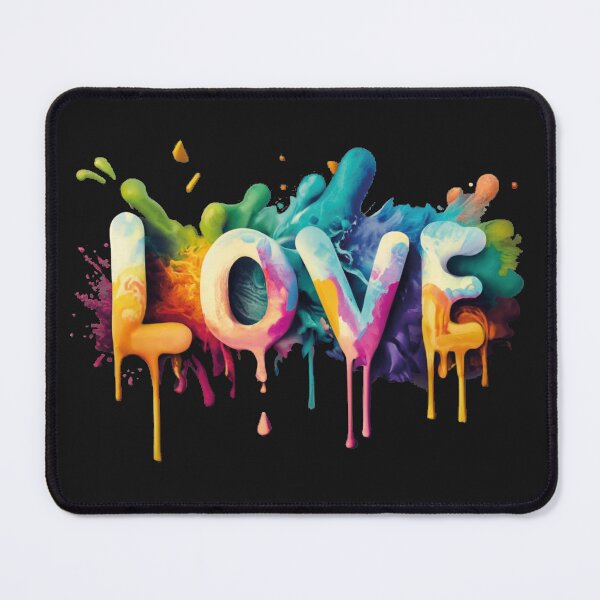 Item preview, Spilled paint in the inscription love designed and sold by LuckyFamily.