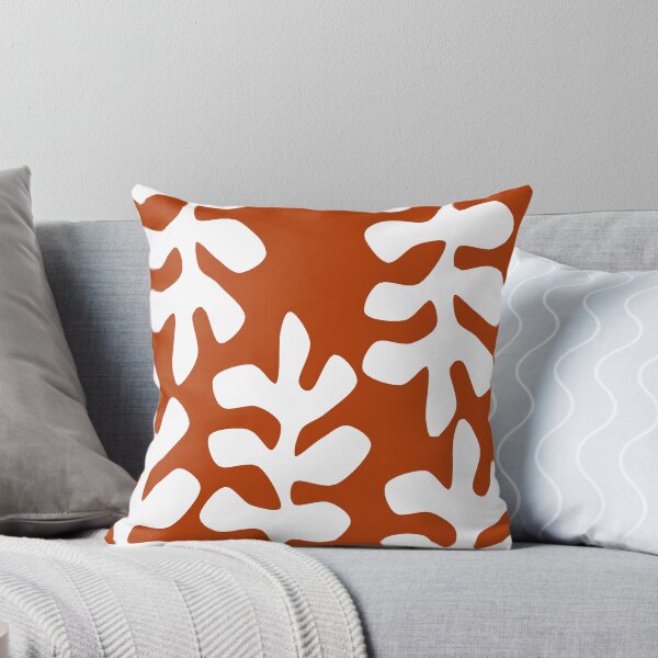 Item preview, Modern Matisse Inspired Leaves Pattern in Brown and White designed and sold by Deutschic.