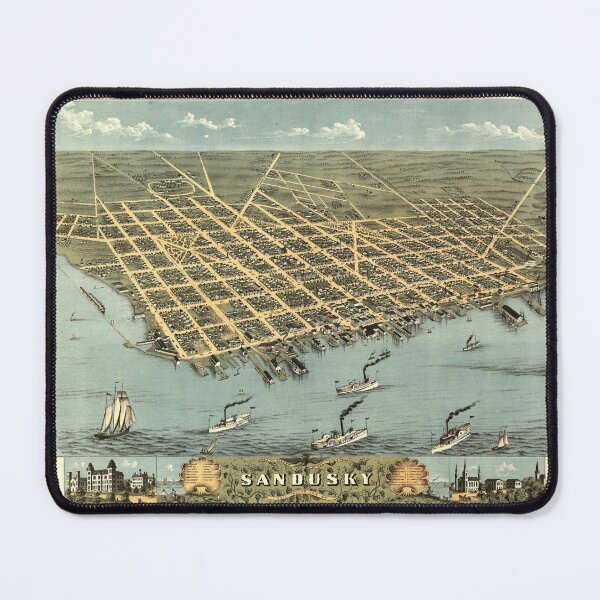 Item preview, Sandusky, Ohio (1870) designed and sold by allhistory.