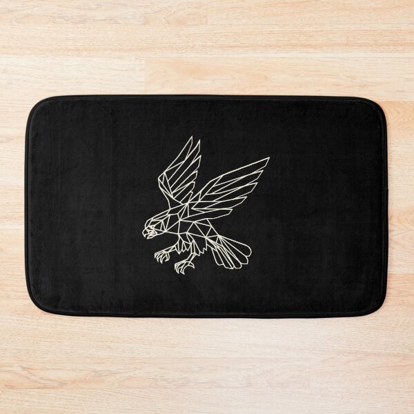 Item preview, Dark Minimalist gold geometric wildlife Eagle designed and sold by tharaka-merch.