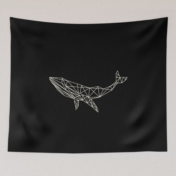 Item preview, Minimalist gold and dark geometric wildlife orca designed and sold by tharaka-merch.