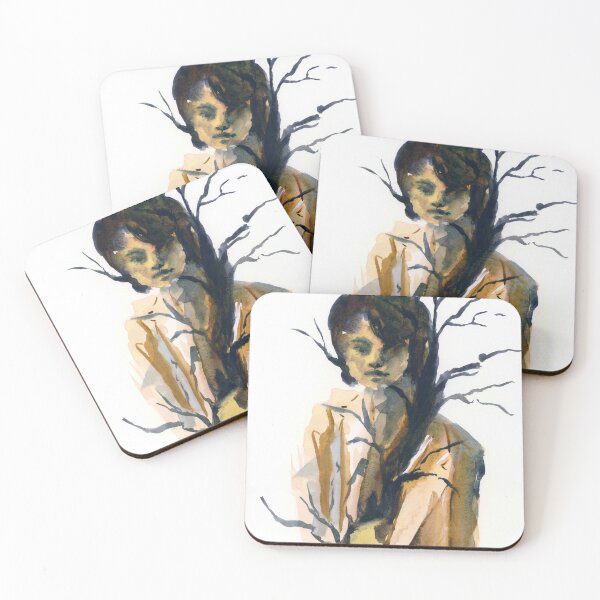 Item preview, Surreal Path Watercolor Portrait Painting designed and sold by Valerie Englehart.