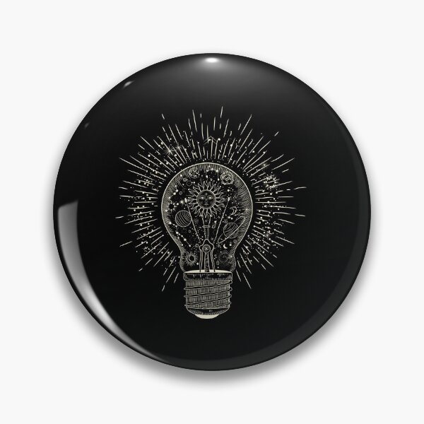 Item preview, Minimalist gold geometric space bulb designed and sold by tharaka-merch.