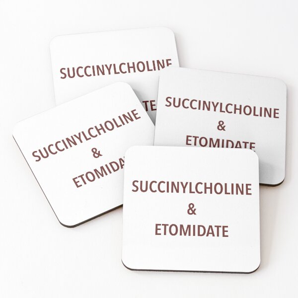 Item preview, succinylcholine & etomidate designed and sold by Alessandraelena.