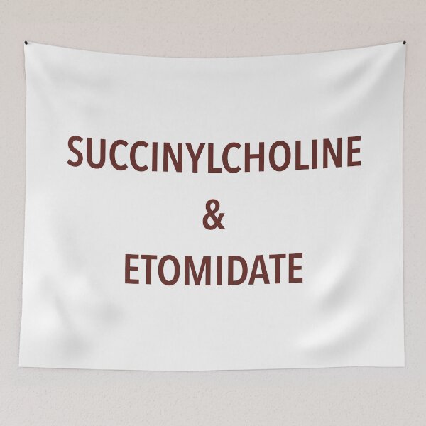 Item preview, succinylcholine & etomidate designed and sold by Alessandraelena.