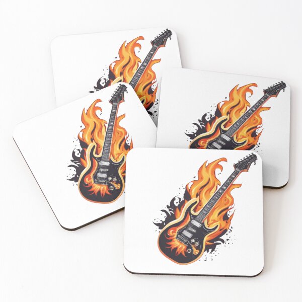 Item preview, flaming guitar designed and sold by stoicphoenix.