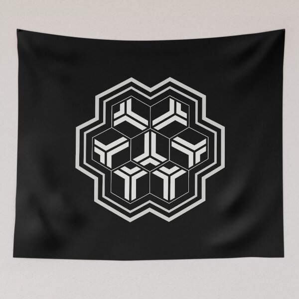 Item preview, Centered hexagon abstraction designed and sold by arkantus.