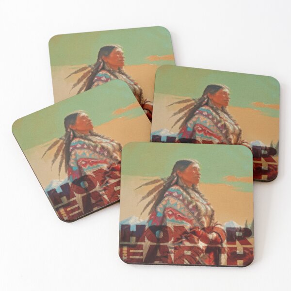 Item preview, Honor The Earth Native American Woman designed and sold by AUTHENTIC AMERICANA ARTS.