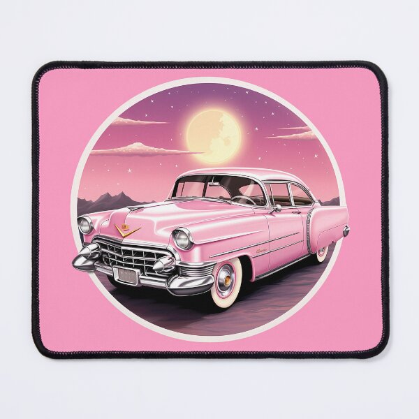 Item preview, Pink Cadillac, Vintage Car, Classic Cars designed and sold by whiteraven-shop.