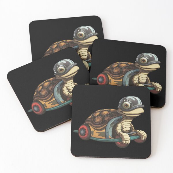 Item preview, Gotta Go Fast, Tortoise on Wheels designed and sold by StickerOrb.