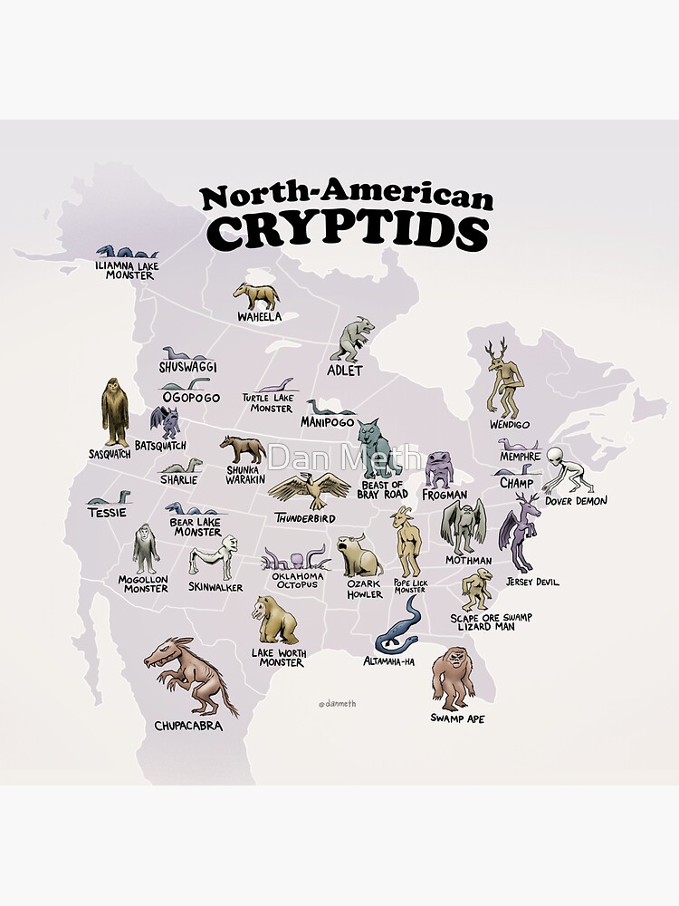 U.S. Cryptid Map 