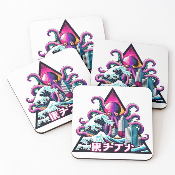 Item preview, Pixel Art Octopus Attacking The City  designed and sold by tankuss.