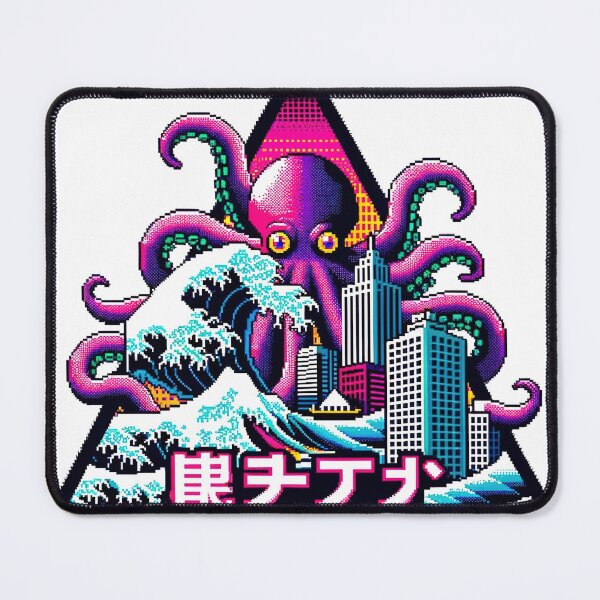 Item preview, Pixel Art Octopus Attacking The City designed and sold by tankuss.