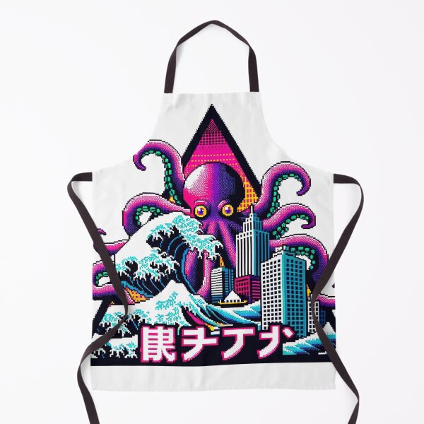 Item preview, Pixel Art Octopus Attacking The City designed and sold by tankuss.