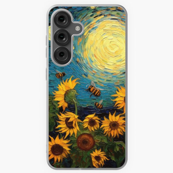 Item preview, Sunflowers and Bees designed and sold by Sunshiny Shop.