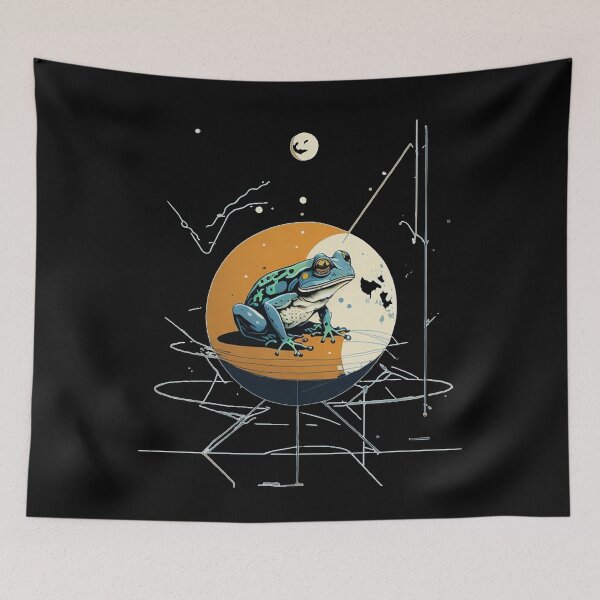 Item preview, Frog on the moon designed and sold by wiryalo.
