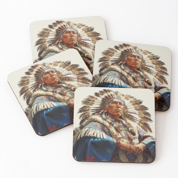 Item preview, Native American Blue Chief  designed and sold by AUTHENTIC AMERICANA ARTS.