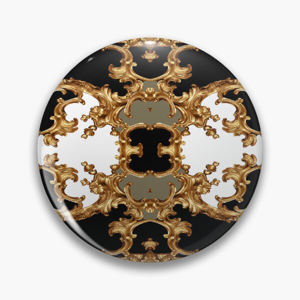 Item preview, Golden ornamental baroque symmetrical designed and sold by yigitactionart.