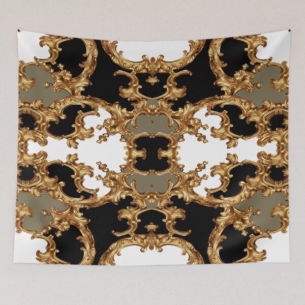 Item preview, Golden ornamental baroque symmetrical designed and sold by yigitactionart.