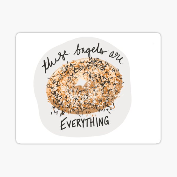 These bagels are everything Sticker