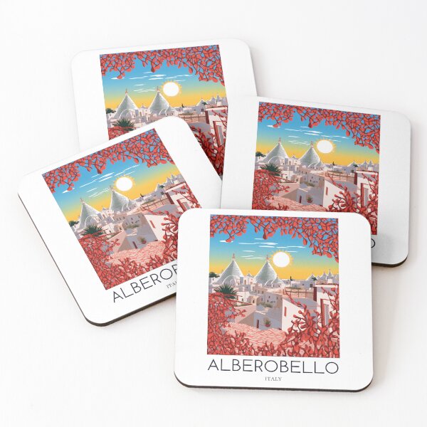 Item preview, A Pop Art Travel Print of Alberobello - Italy  designed and sold by StudioRedKoala.