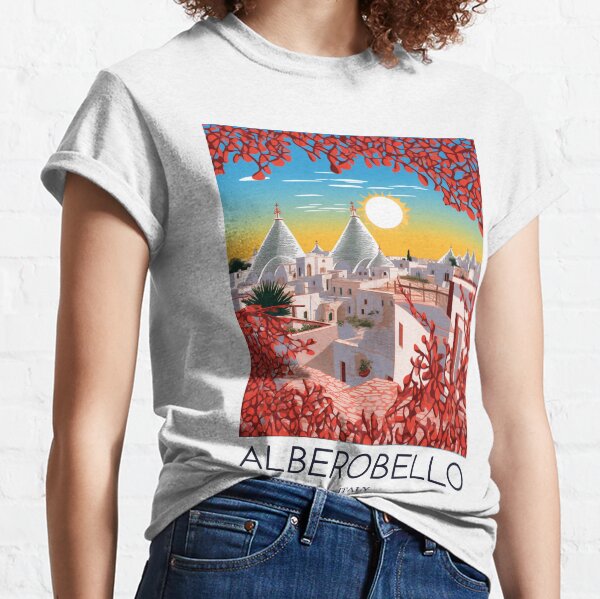 vintage ALBEROBELLO multi design shirt