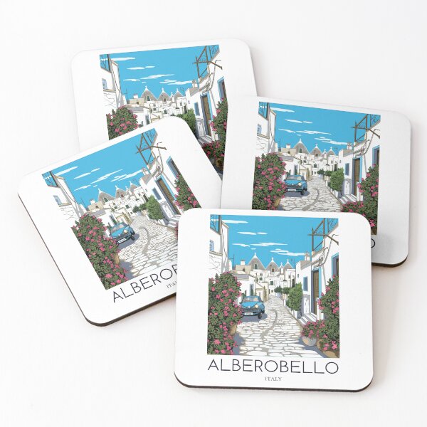 Item preview, A Pop Art Travel Print of Alberobello - Italy  designed and sold by StudioRedKoala.