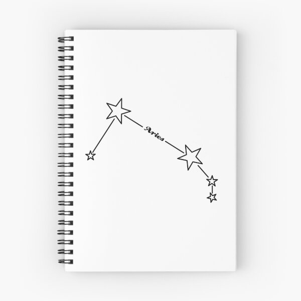 Artikelvorschau, Sternbild Widder mit Retro-Text entworfen und verkauft von Maeve-Design.