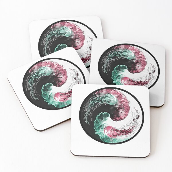 Item preview, Yin Yang Jellyfish designed and sold by RussGrimesArt.
