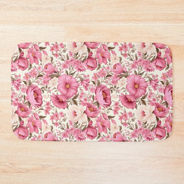 Item preview, Pink Vintage Floral Patterns, Tapestry, Botanical Pattern, Pink Flowers designed and sold by whiteraven-shop.