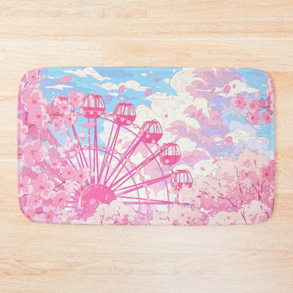 Item preview, The ferris wheel and pink cherry blosom  designed and sold by AnGoArt.
