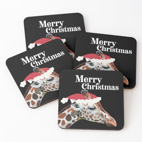 Artikelvorschau, Giraffenweihnachten, Giraffenweihnachten – Festliche Feiertags-Safari-Tierillustration entworfen und verkauft von PrettylittlepastelUk.