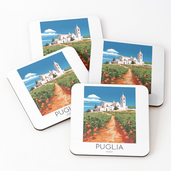 Item preview, A Pop Art Travel Print of Puglia - Italy  designed and sold by StudioRedKoala.