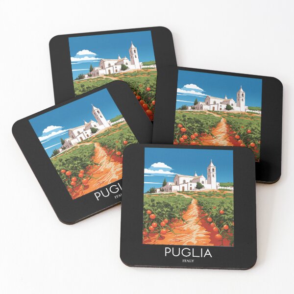 Item preview, A Pop Art Travel Print of Puglia - Italy  designed and sold by StudioRedKoala.