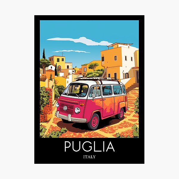 Item preview, A Pop Art Travel Print of Puglia - Italy  designed and sold by StudioRedKoala.