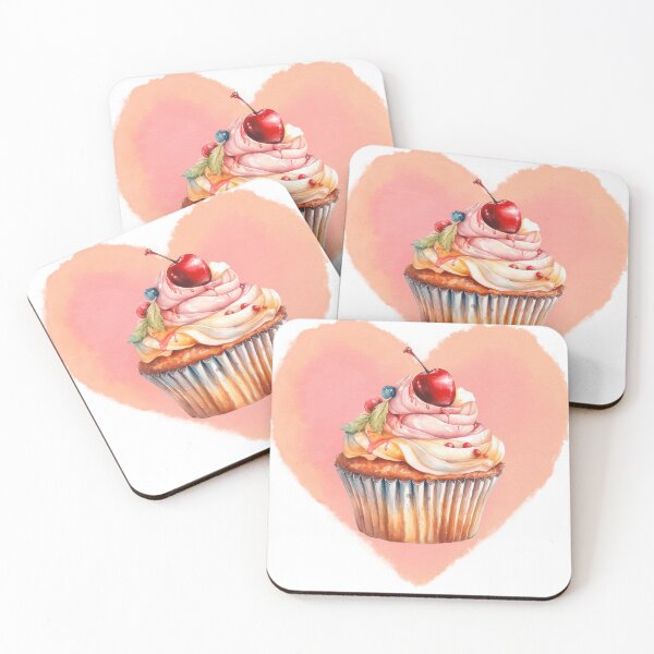 Item preview, I love cupcakes, cupcake heart, pick cupcake designed and sold by Janetlousart.