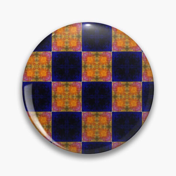 Item preview, Bright geometric velvet textured orange khaki midnightblue patchwork designed and sold by ArtistSunny.