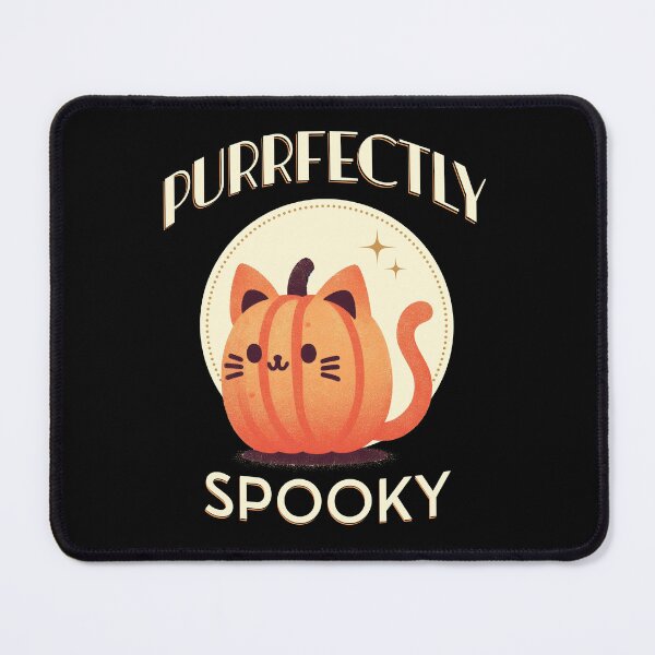 Item preview, Purrfectly Spooky - Halloween Pumpkin Cat designed and sold by ZenEverAI.