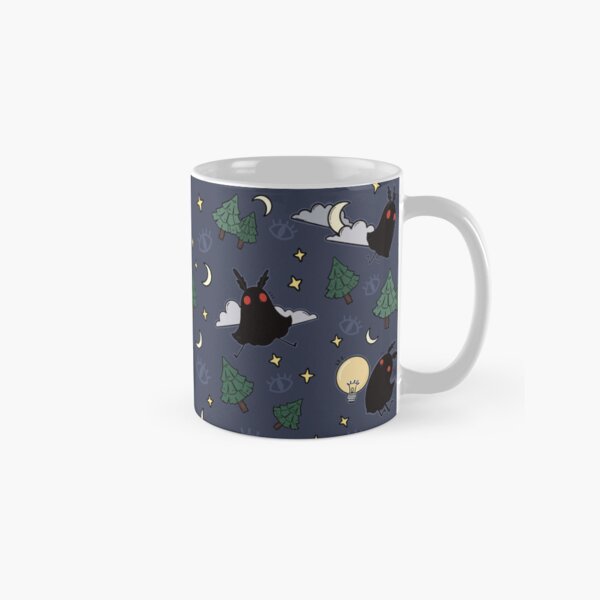 Moth Man Moonlight - Gruseliges Designmuster Tasse (Standard)