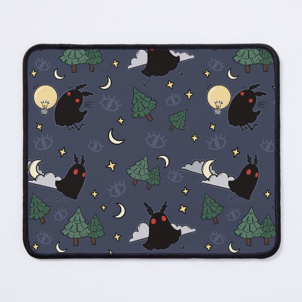 Item preview, Moth Man Moonlight - Spooky Design Pattern designed and sold by Winklebeebee.
