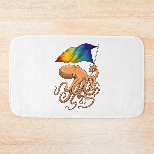 Item preview, Octopus Rainbow Flag designed and sold by Snabdesign84.