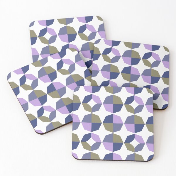 Item preview, Mid Mod Geometric Blue Purple designed and sold by Stephanie McRae.
