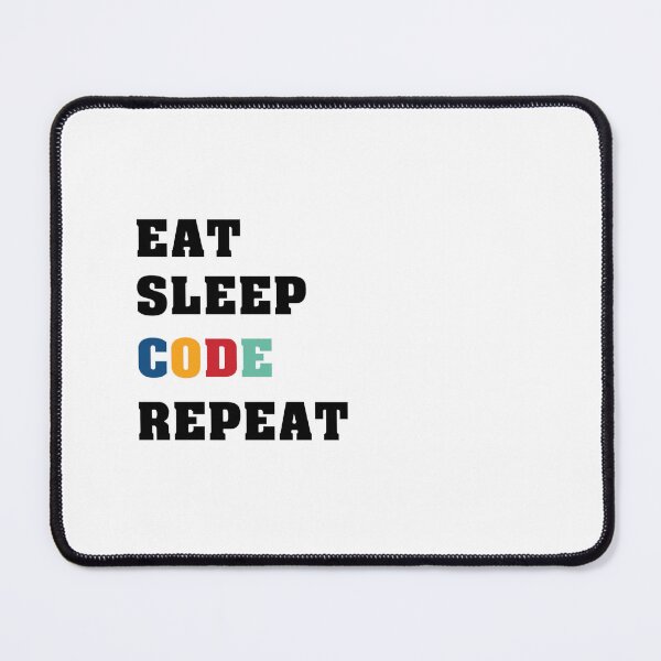 Item preview, Eat sleep code repeat | A day in the life of a developer | tester | Colorful text | Sticker pack | Engineer designed and sold by aloresarts.